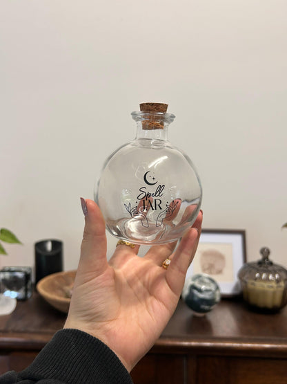 Glass Spell Jar With Booklet