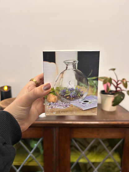 Glass Spell Jar With Booklet